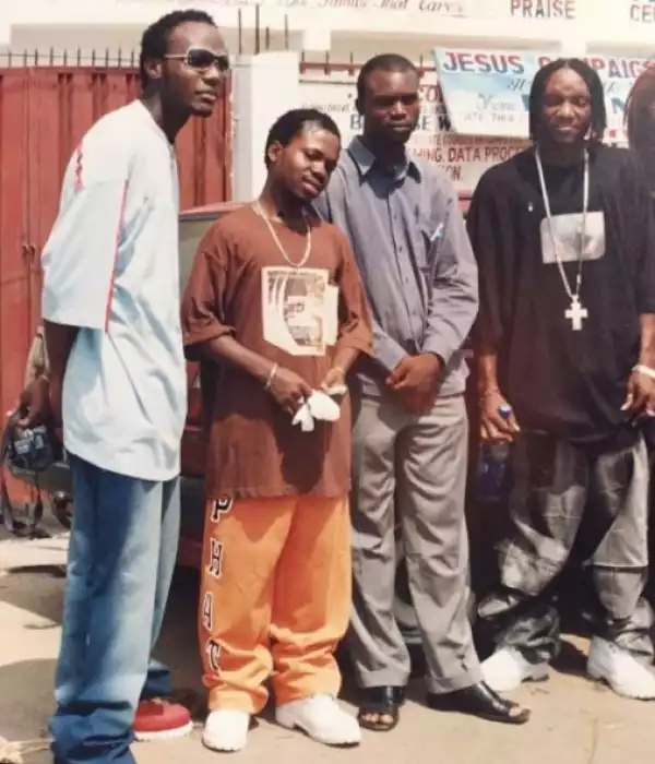 See Epic Throwback Photo Of E-Money, Kcee And Presh